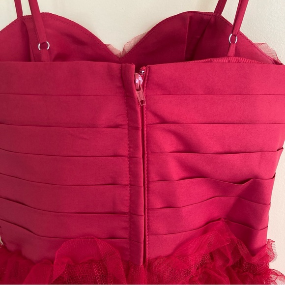 Unique Vintage Red Midi Dress - Picture 6 of 8